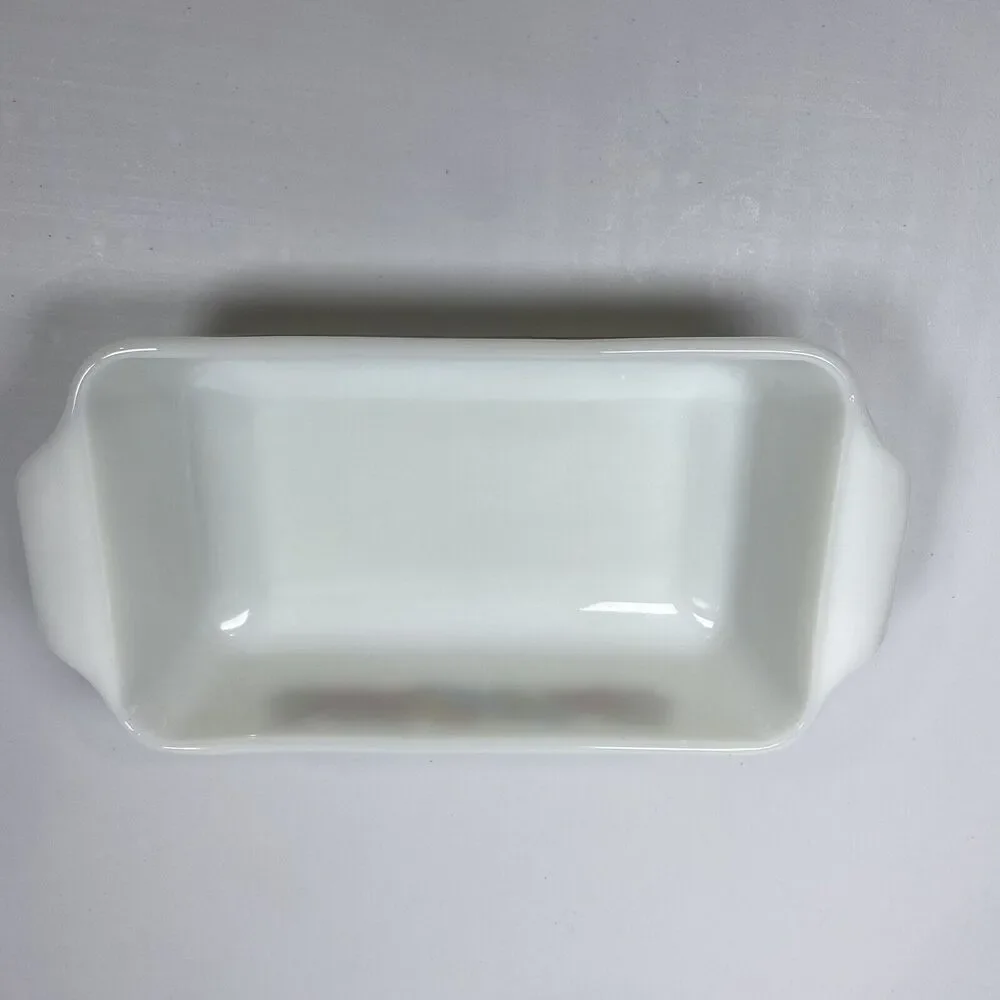 VTG Anchor Hocking Fire King Vegetable Fruit Pattern 1‎ qt. Loaf/Casserole Dish - Picture 3 of 9